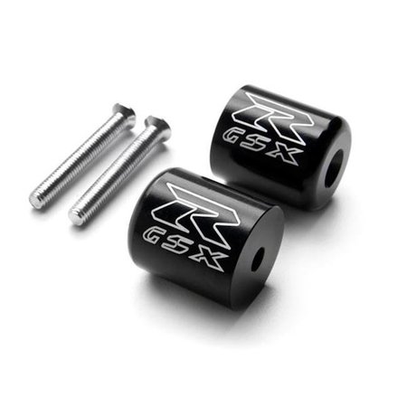 KRATOR Krator WBE005-B 1989-2013 Suzuki GSXR Engraved Bar Ends Weights Sliders for GSXR 600 750 1000 Hayabusa; Black WBE005-B